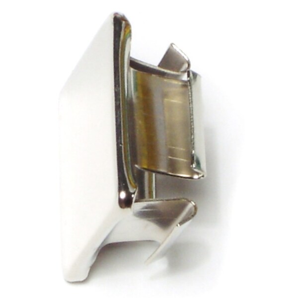 Midwest Fastener 1" Zinc Plated Steel Square Furniture Spring Caps 10PK 66307 - main